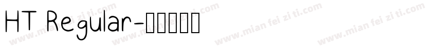 HT Regular字体转换